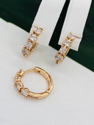 Сережки, Xuping з медичного золота позолота 18к W 22094
