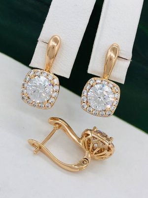 Сережки, Xuping з медичного золота позолота 18к А 22190