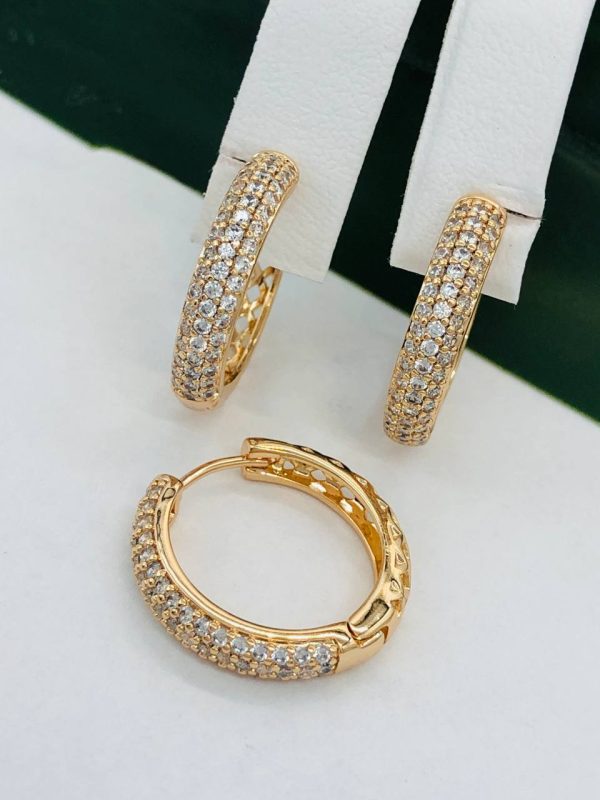 Сережки, Xuping з медичного золота позолота 18к W 22089
