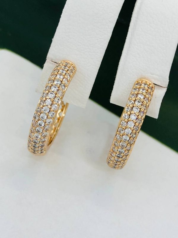 Сережки, Xuping з медичного золота позолота 18к W 22089