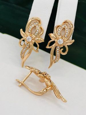 Сережки, Xuping з медичного золота позолота 18к I 22134