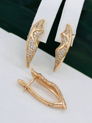 Сережки, Xuping з медичного золота позолота 18к D 22146
