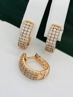 Сережки, Xuping з медичного золота позолота 18к W 22065