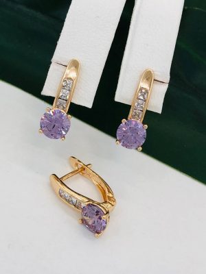 Сережки, Xuping з медичного золота позолота 18к А 22196