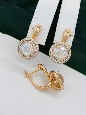 Сережки, Xuping з медичного золота позолота 18к D 22183