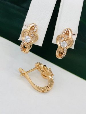 Сережки, Xuping з медичного золота позолота 18к I 22108