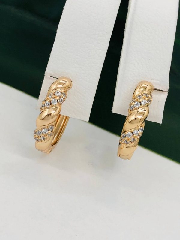 Сережки, Xuping з медичного золота позолота 18к W 22092