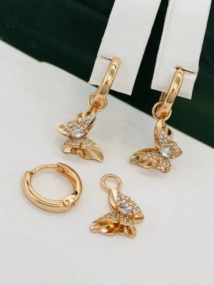 Сережки, Xuping з медичного золота позолота 18к W 22085