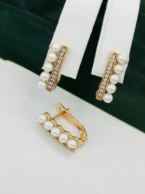 Сережки, Xuping з медичного золота позолота 18к I 22104