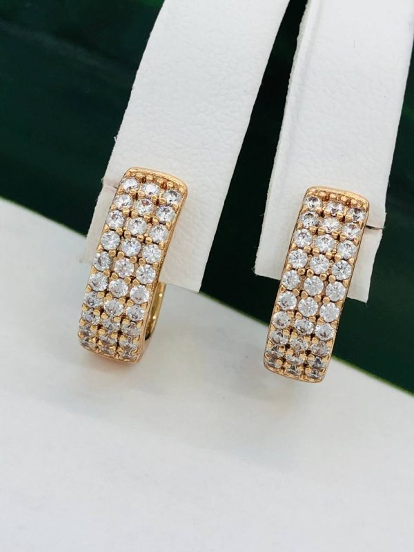 Сережки, Xuping з медичного золота позолота 18к W 22065