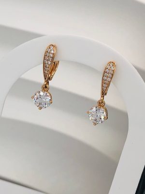 Сережки, Xuping з медичного золота позолота 18к А  22205