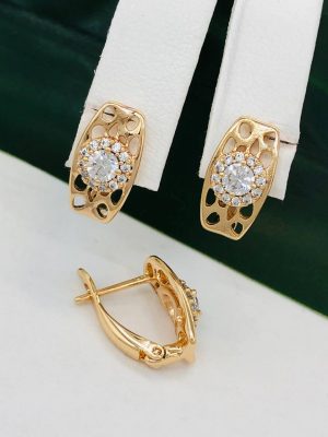 Сережки, Xuping з медичного золота позолота 18к I 22107
