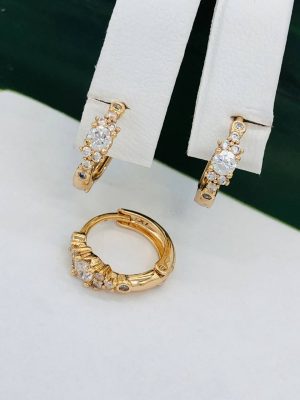 Сережки, Xuping з медичного золота позолота 18к W 22059