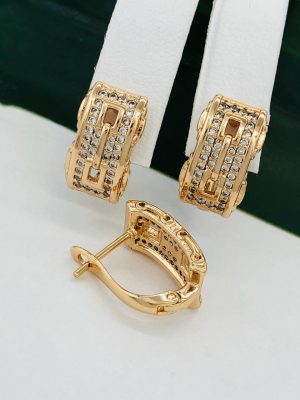 Сережки, Xuping з медичного золота позолота 18к W 22050