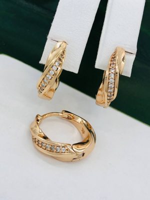 Сережки, Xuping з медичного золота позолота 18к D 22177