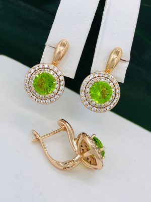 Сережки, Xuping з медичного золота позолота 18к Q  22186