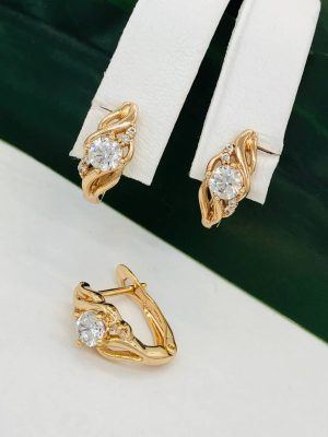 Сережки, Xuping з медичного золота позолота 18к I 22109