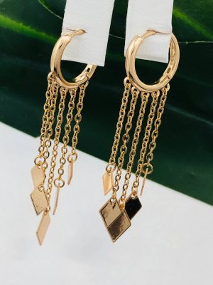 Сережки, Xuping з медичного золота позолота 18к W 22082
