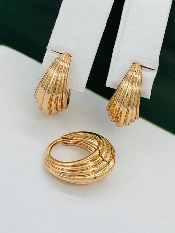 Сережки, Xuping з медичного золота позолота 18к W 22056