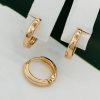 Сережки, Xuping з медичного золота позолота 18к W 22096