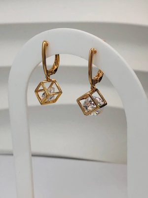 Сережки, Xuping з медичного золота позолота 18к А  22206