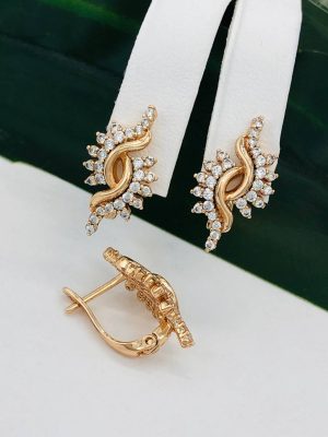 Сережки, Xuping з медичного золота позолота 18к I 22142