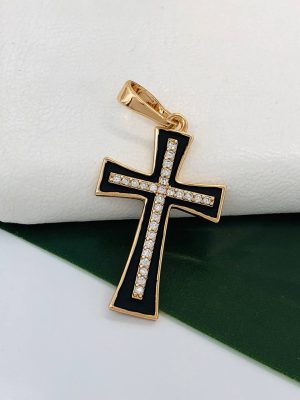 2670 Хрестик. Ювелірна біжутерія XUPING