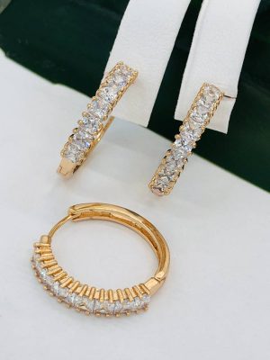 Сережки, Xuping з медичного золота позолота 18к W 22088