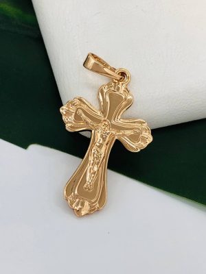 2672 Хрестик. Ювелірна біжутерія XUPING