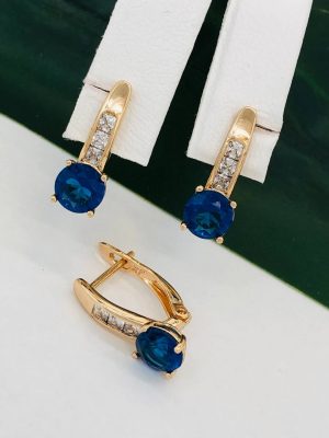 Сережки, Xuping з медичного золота позолота 18к А 22194