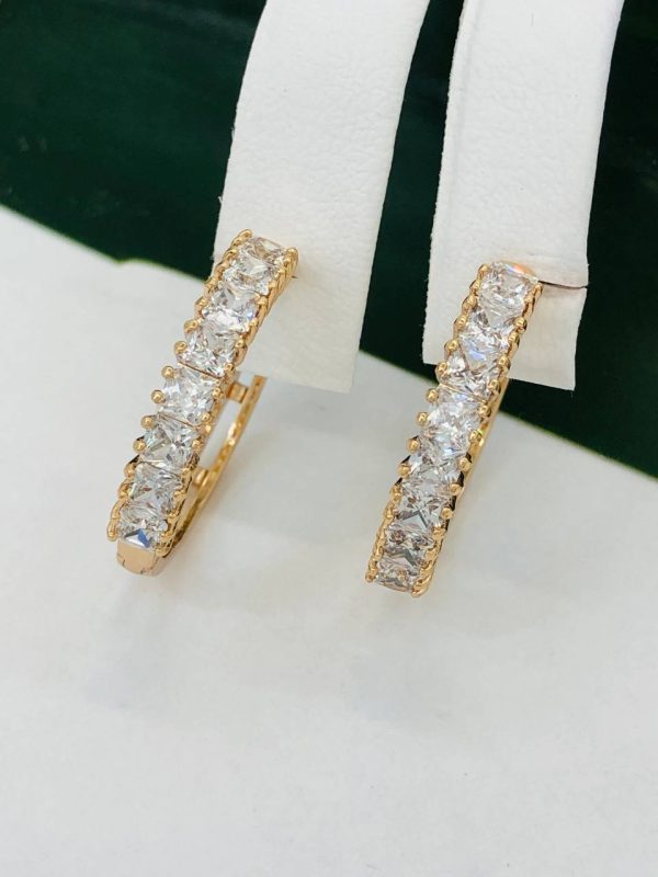 Сережки, Xuping з медичного золота позолота 18к W 22088