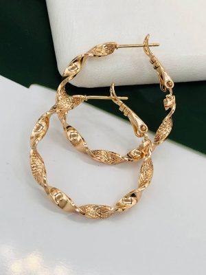 Сережки, Xuping з медичного золота позолота 18к D 22176