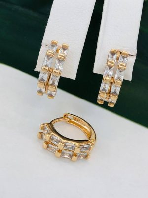 Сережки, Xuping з медичного золота позолота 18к D 22179