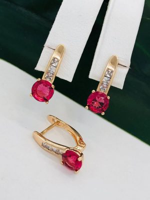 Сережки, Xuping з медичного золота позолота 18к А 22198